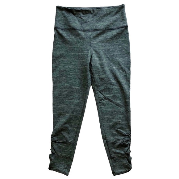 Free People Movement Green Heather Yoga Leggings Size Large - Picture 1 of 12